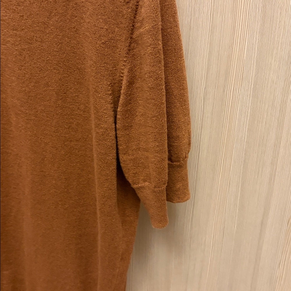 Drake's - Brown Knitted Linen-Cotton Short-Sleeve Polo Shirt - Size M - Picture 4 of 9